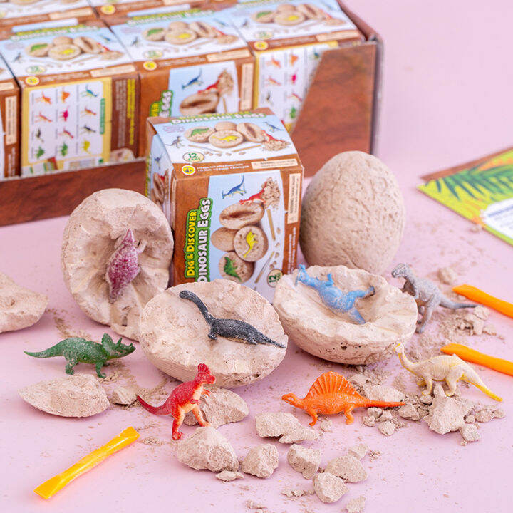 thumbnail interactive-video image 1 of PowerKing Dinosaur Eggs Digging Kits, 12 Dinosaur Digging 1 of 11