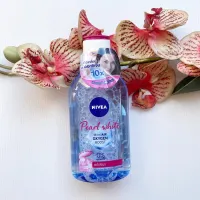 400 ml. ผลิต 12/22 Nivea Pearl White Micellar Air Oxygen Boost 0% แอลกอฮอล์ นีเวีย เพิร์ล ไวท์ ไมเซล่า ออกซิเจน เซรั่มไข่มุก ที่เช็ดเครื่องสำอางค์ ฝาสีชมพู