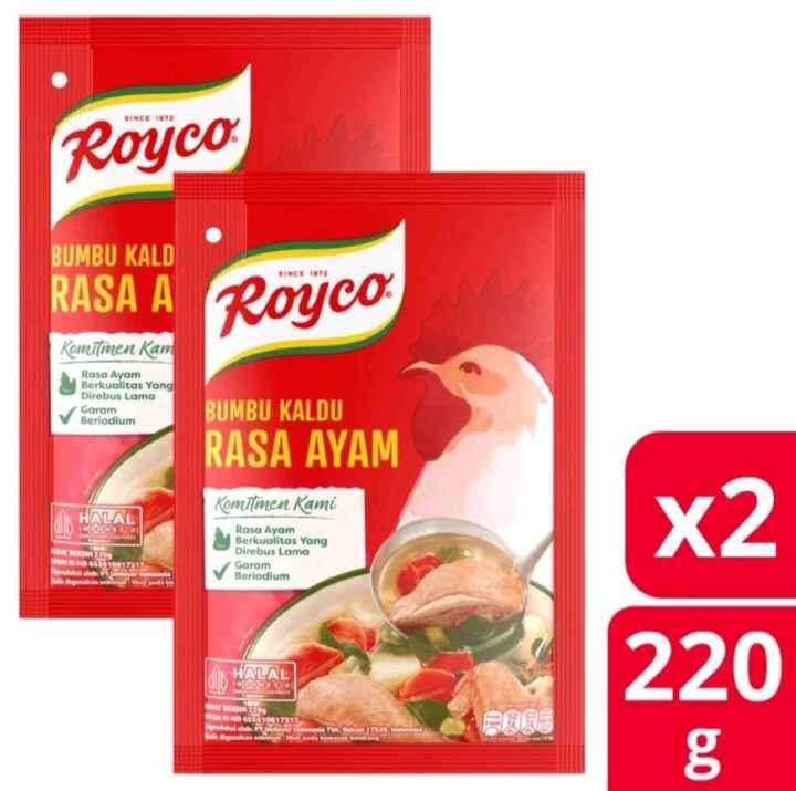 ROYCO Bumbu Kaldu Penyedap Makanan Penyedap Rasa Ayam Beryodium 220gr X ...