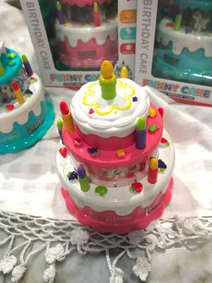 เค้กวันเกิด ชุดแต่งหน้าเค้ก ของเล่นมีเสียงมีไฟ Birthday cake