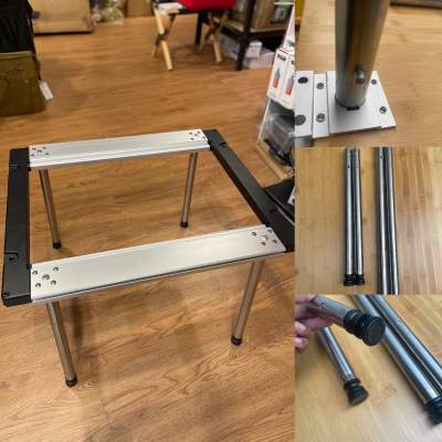 IGT Frame Table Leg Set 2 pcs. ปรับได้ 3 ระดับ วัสดุ สแตนเลส ใส่กับโต๊ะ snowpeak