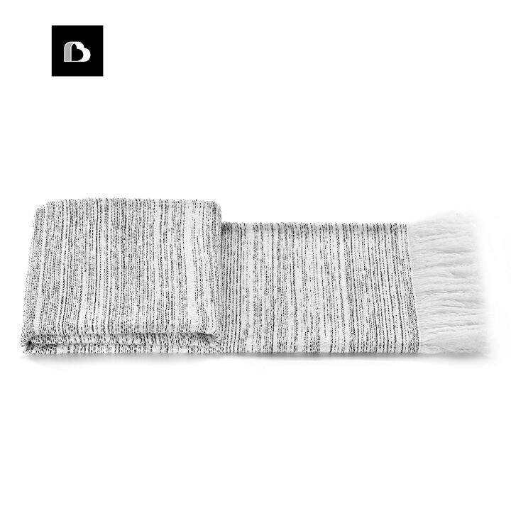 Beros Accessible Luxury Gray Gradient Tassel Hotel Bedding Sofa