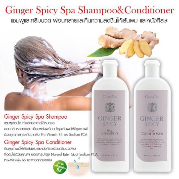 จินเจอร์-สไปซี่-สปา-แชมพู-ginger-spicy-spa-shampoo-ผ่อนคลายและคืนความสดชื่นให้เส้นผมและหนังศีรษะ