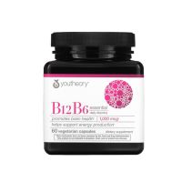 B12 B6 Essential daily vitamins 1,000 mcg 60 Vegetarian Capsules (Youtheory)