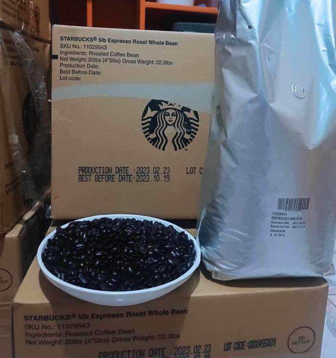Starbucks Espresso Roast Whole Beans 5LB Lazada PH