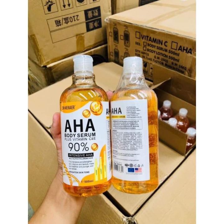 aha-body-serum-whiteningเซรั่มทาตัวขาวผลัดเซลล์ผิวที่ตายเผยผิวใหม่ขาวใสขึ้น80-ขนาด500ml