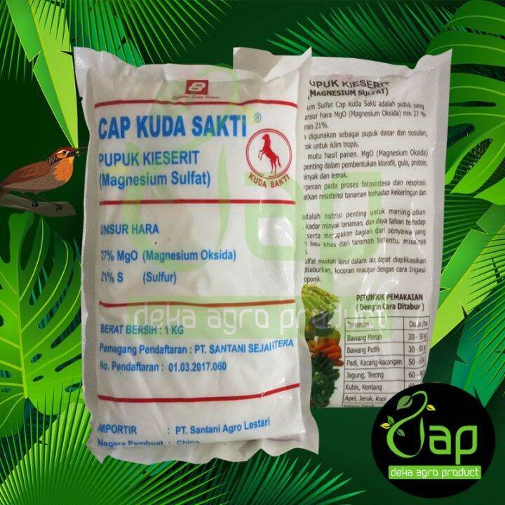 Pupuk Kieserit Cap Kuda Sakti 1kg Magnesium Sulfat Lazada Indonesia