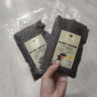 งาดำคั่ว Black sesame 100 g. งาดำออแกนิค งาดำคั่วเจ งานดำคุณภาพสูง งาดำ