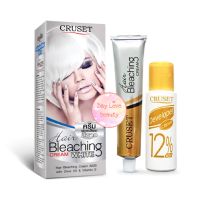 ครีมฟอกสีผม ฟอกสีผม สีขาว สีทอง ครูเซ็ท Cruset Hair Color Cream Bleaching White A000 ขนาด 75ml