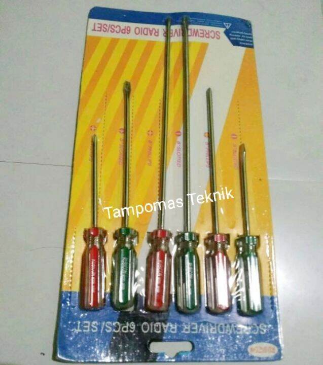 Obeng Set 6pcs Obeng Setting Carburator 8