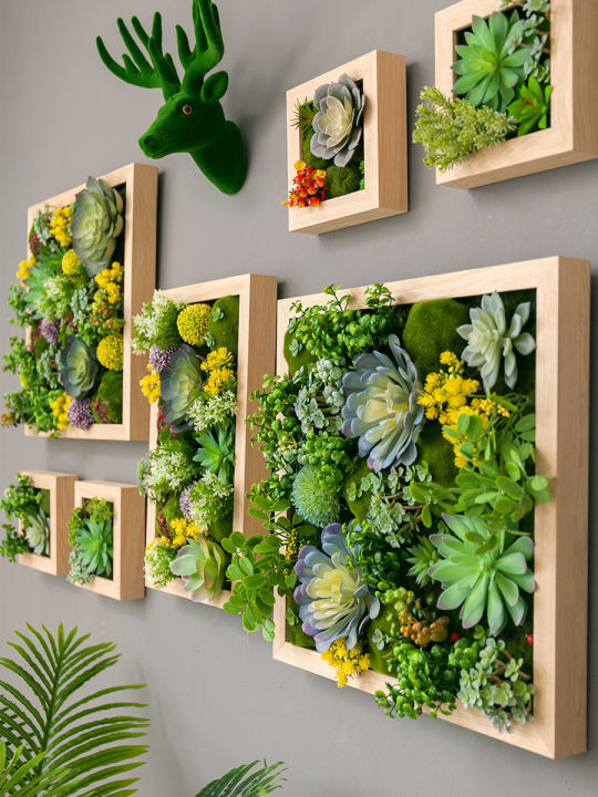 green plant wall decor