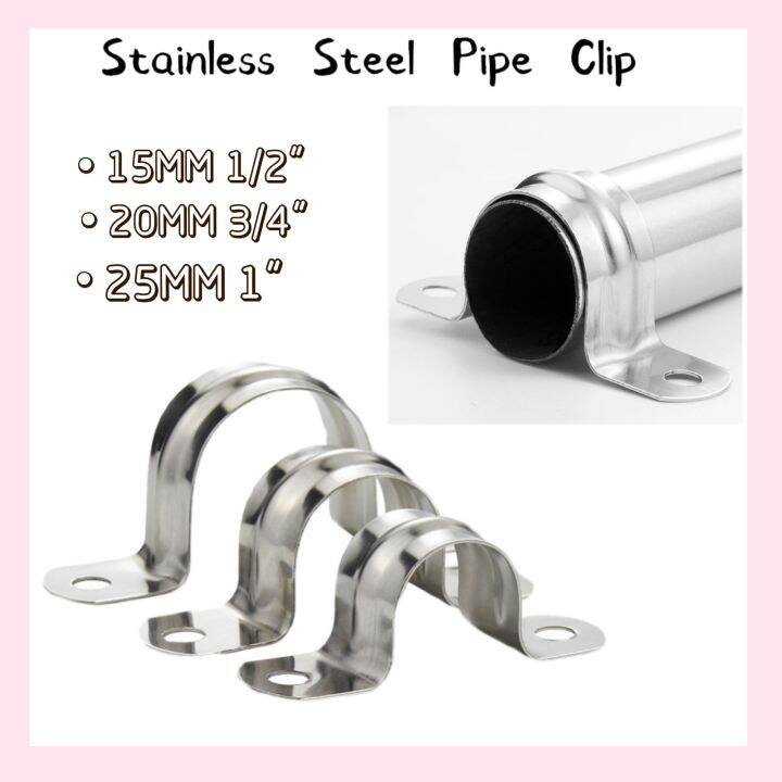 Stainless Steel Pipe Clip SUS304 U Clip Pipe Lazada