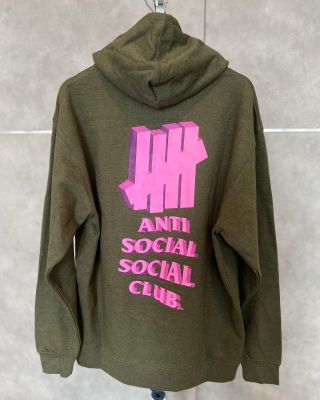 ANTI SOCIAL SOCIAL CLUB UNDEFEATED ARMY HEATHER HOODIE