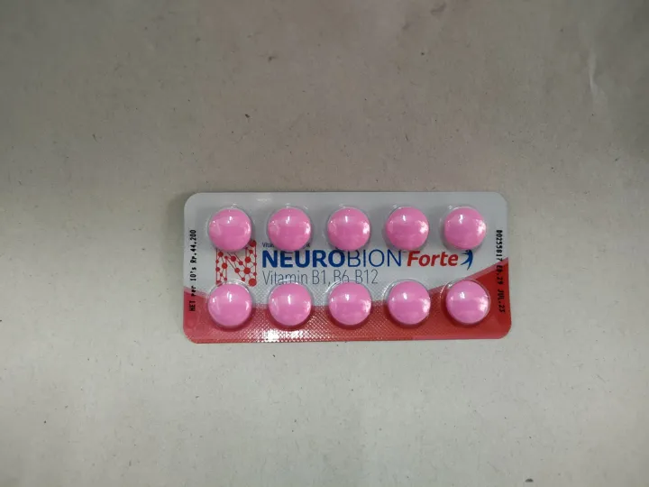 Neurobion Forte Merah 1 Papan Isi 10 Tablet | Lazada Indonesia