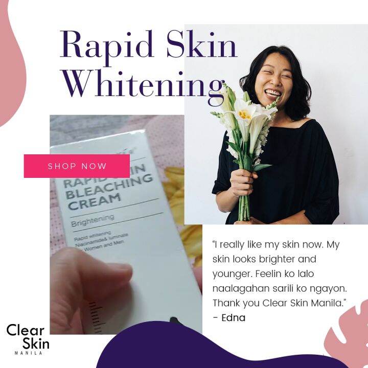 VIBRANT GLAMOUR Whitening Rapid Skin Bleaching Cream 10 Niacinamide