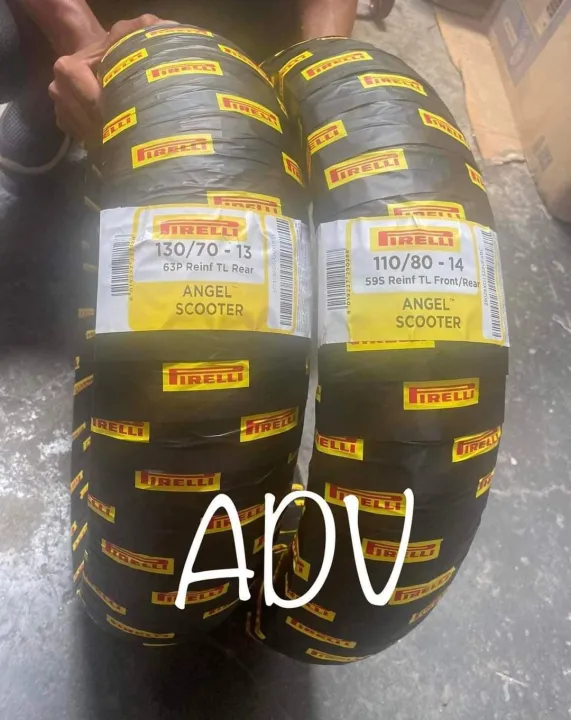 PIRELLI TIRE ANGEL SCOOTER ADV 130/70 13 110/80 14 Lazada PH