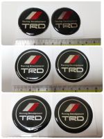 สติ๊กเกอร์เทเรซิ่นนูนอย่างดี Racing Development TRD วงกลม สีดำ ติดดุมล้อ ติดพวงมาลัย sticker แต่งรถ ติดรถ TOYOTA โตโยต้า ทีอาร์ดี กลม ดำ สวย นูน