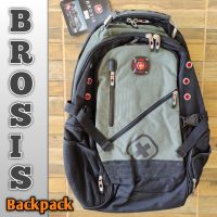 BROSIS BACKPACK กระเป๋าเป้ เป้ กระเป๋าสะพายหลัง กระเป๋าเดินทาง กระเป๋าคอม