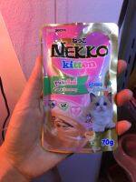 อาหารเปียกแมว nekko kitten รส ทูน่าครีมมี่ สำหรับลูกแมว 1 เดือนขึ้นไป 1 ซอง ปริมาณ 70 กรัม