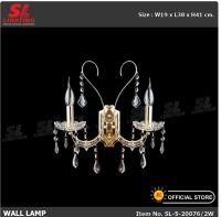 SL LIGHTING โคมไฟติดผนังภายในบ้าน SL-5-20076/2W คริสตัล ขั้ว E14