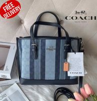 COACH MOLLIE TOTE 25 IN SIGNATURE JACQUARD WITH STRIPES (COACH C8416)