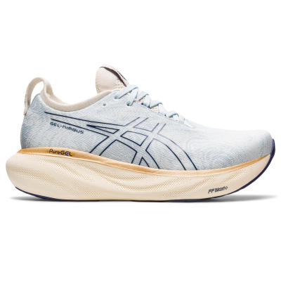 ASICS :  GEL-NIMBUS 25 WOMEN RUNNING รองเท้า ผู้หญิง รองเท้าผ้าใบ รองเท้าวิ่ง ของแท้  SKY/CREAM