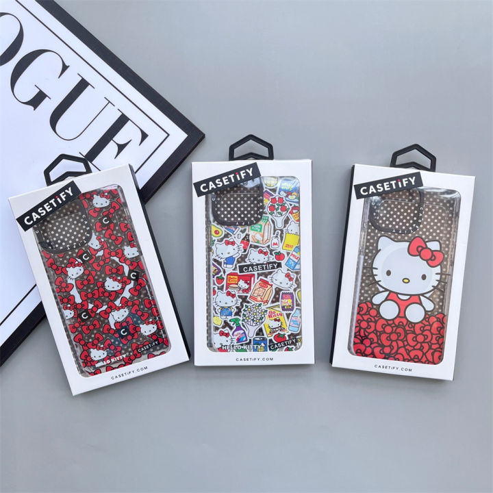 Casetify Pinkcase Magsafe Phone Case For Iphone 14 13 12 11 Pro Max 14 Plus  Hello Kitty Cartoon Clear Hard Acylic Shockproof Phone Case Cover With Box  | Lazada Ph