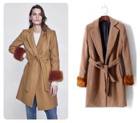 เสื้อโค้ท โค้ทยาว  overcoat ทรงสูท ?งานแบรนด์ ✨ZARA✨แท้?%  (WY814)