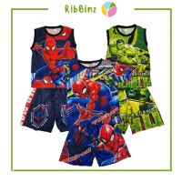 RibBinz shop ชุดแขนขาสั้น สำหรับเด็กอายุ 4-8 ขวบ