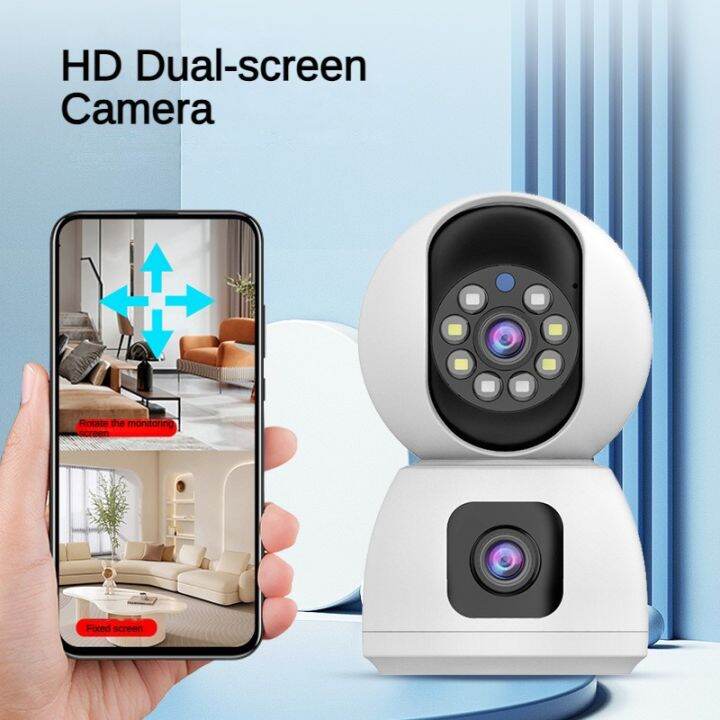 K12 360 Wifi Ip Camera Dual Screen Hd Baby Monitor Human Tracking