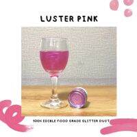 LUSTER PINK EDIBLE GLITTER  100% Food Grade for Drinks &amp; Food