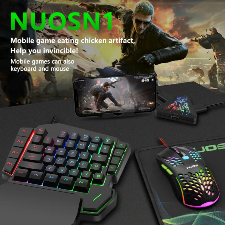 Gaming Keyboard Mouse Converter Faster Reaction Adapter PUBG Controller
