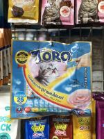 toroแมวเลีย ทูน่าผสมไฟเบอร์ 25×15g.