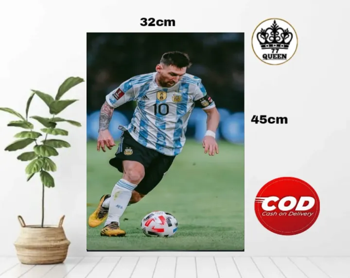 Poster Dinding Tema Lionel Messi Poster Lionel Messi Argentina Poster Messi Walldecor Lazada