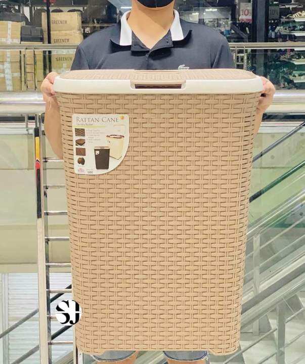 RATTAN LAUNDRY BASKET WITH WHEELS Lazada PH
