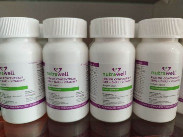 Fish Oil Nutrawell with EPA,DHA &Vitamin E softgel capaule Lazada PH