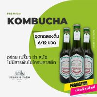 KOMBUCHA (ชุด 6/12 ขวด) | URBAN &amp; FARM คอมบูชา เปรี้ยว ซ่า อร่อย ไม่มีสารพิษไมโครพลาสติก