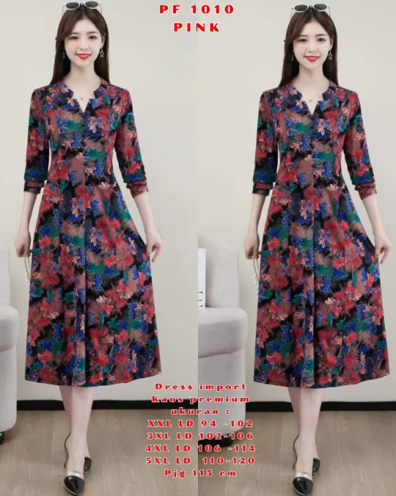 DRESS KOREA REAL PICTURE SUPER TEBAL Lazada Indonesia