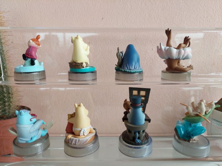 โมเดลมูมิน-moomin-model-โมเดลฝามูมิน-ฝามูมินแท้-แยกขาย-moomins-lunch-bottle-cap-figure-collection