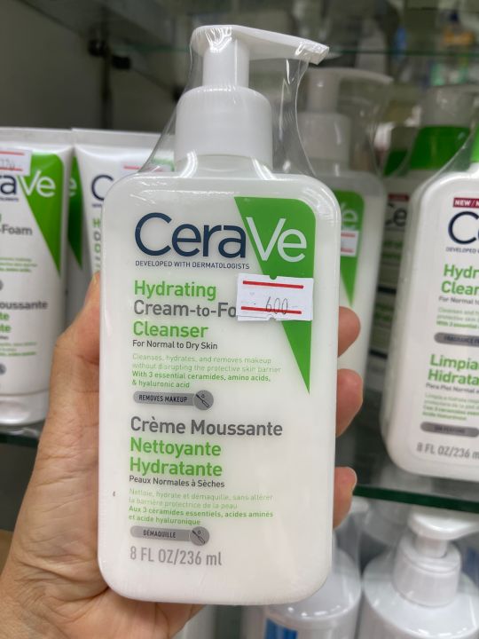 Cerave Hydrating Cream To Foam Cleanser 236ml Th