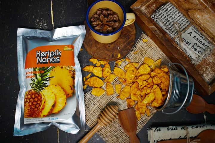 Keripik Nanas Levina 100 Gram Kualitas Super Kripik Buah Malang