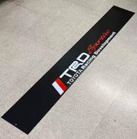 สติกเกอร์บังแดดติดหน้ารถ TOYOTA คำว่า TRD แบบที่ 3 เป็นงานตัดคอม (  ขนาด 20×140 cm.) ราคาต่อ 1ชิ้น