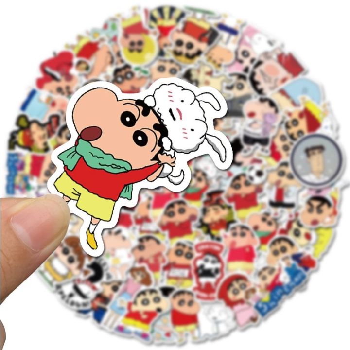 sticker-สติ๊กเกอร์-ชินจัง-h-229-ชินจังจอมแก่น-50ชิ้น-ญี่ปุ่น-การ์ตูน-เครยอนชินจัง-ชินจัง-จอมซน-สติ้กเกอร์-การ์ตูน