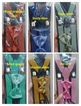 Suspenders for kids men adjustable suspender with bow tie for children  women adjustable Suspenders FOR unisex