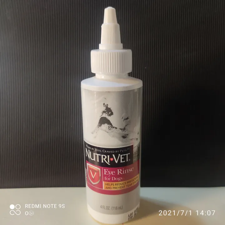 Eye Rinse for DOGS (118ml) nUTRI VET HELPS REDUCE IRRITATION AND