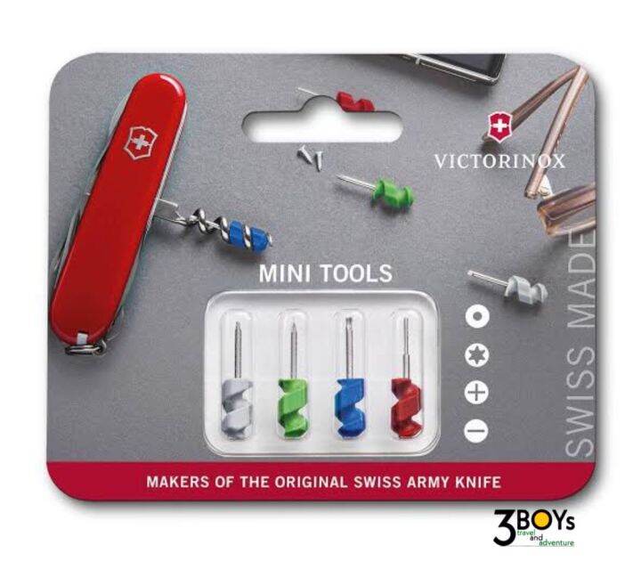 victorinox-ชุด-ไขควง-4ชิ้น-mini-tools-ไขควง-1-5-mm-หมุดซิมการ์ด-ไขควงปากแฉก-000-ไขควงทอร์กซ์-t4-นำมาอัพเกรดมีดพก-84-85-91-และ-111-มม