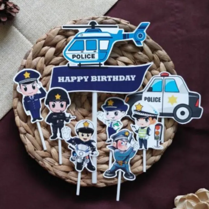 topper toper tusukan hiasan kue cake nasi tumpeng ulang tahun happy