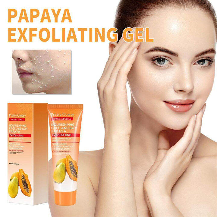 Papaya Exfoliating Gel Papaya Whitening Deep Exfoliator Papaya Soft
