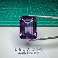 อเมทิสต์ Amethyst จากแซมเบีย น้ำหนัก 39.70 ct ขนาด 25x18x12.4 มม พลอยธรรมชาติ ไม่ปรุงแต่ง สีสวยมากครับ