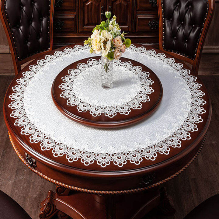 EuropeanStyle Large round Table Tablecloth Fabric Lace Table Cloth